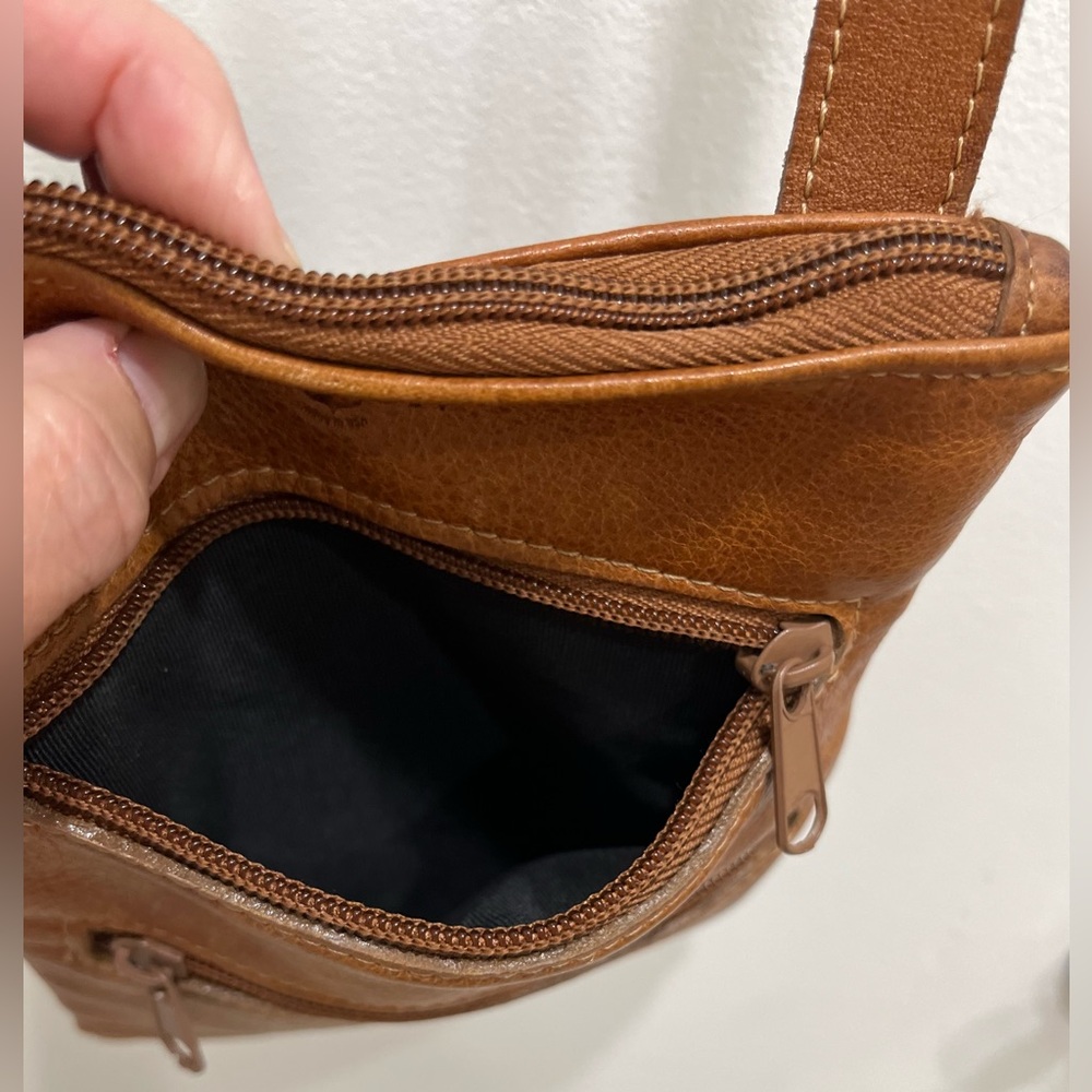Aston Made in USA🇺🇸Leather Cognac Bag - Picture 13 of 14